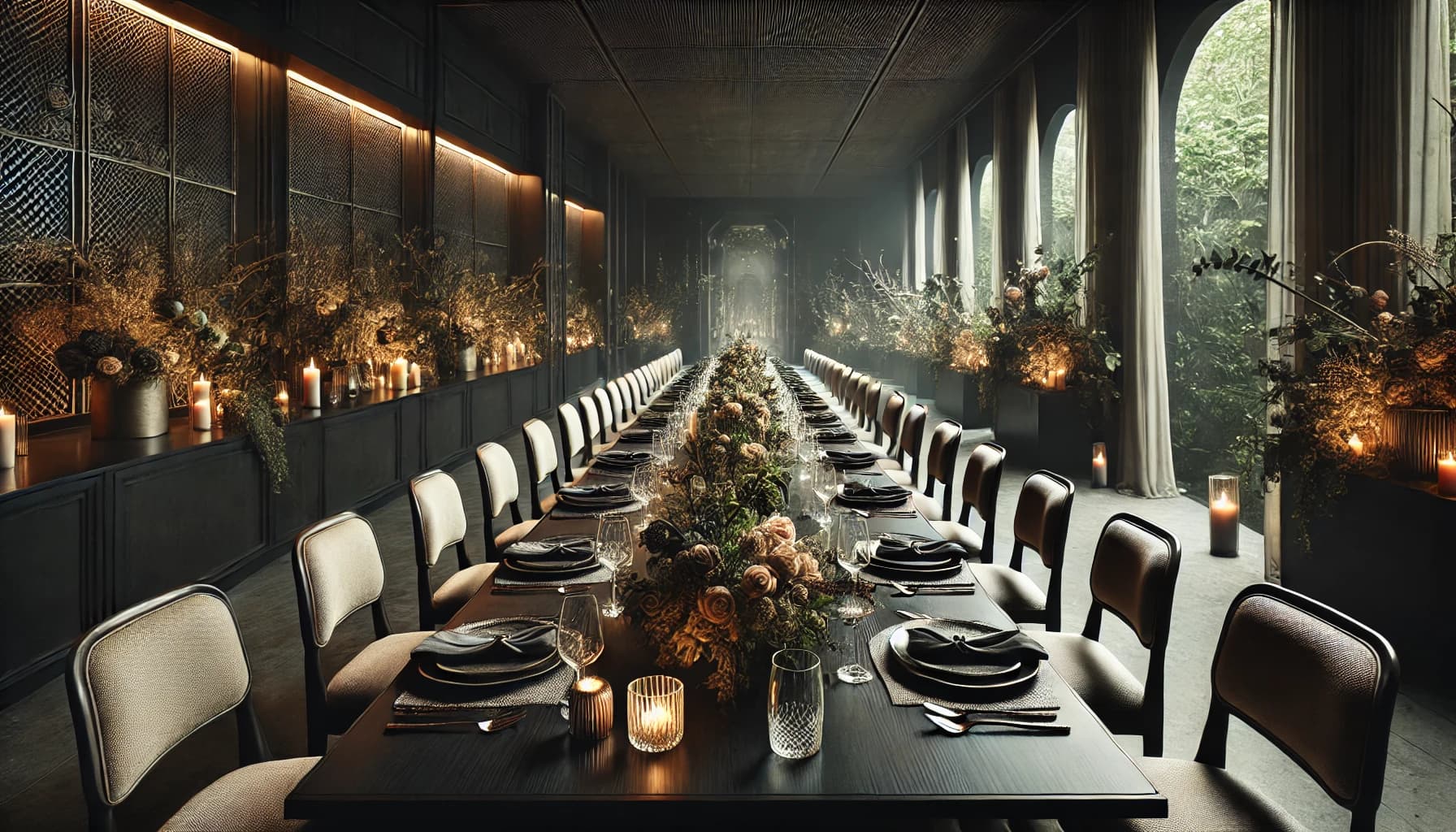 Our elegant dining space